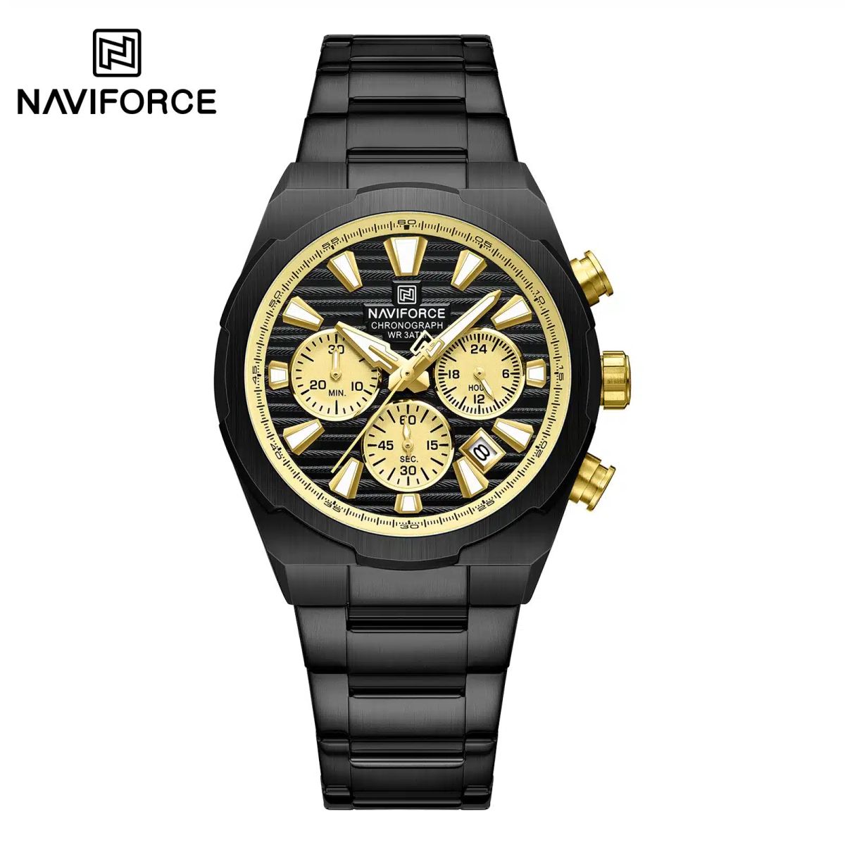 Reloj Naviforce Black & Golden - Executive StopWatch 8081